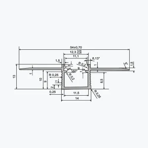 TEMPOLISTEL® A137 Ravni LED profil - Image 2