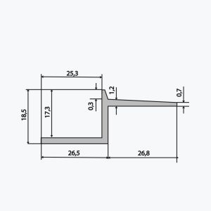 TEMPOLISTEL® B114 Profil za šuplju fugu - Image 2